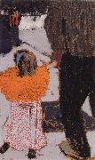 Edouard Vuillard Orange girl clothes USA oil painting artist